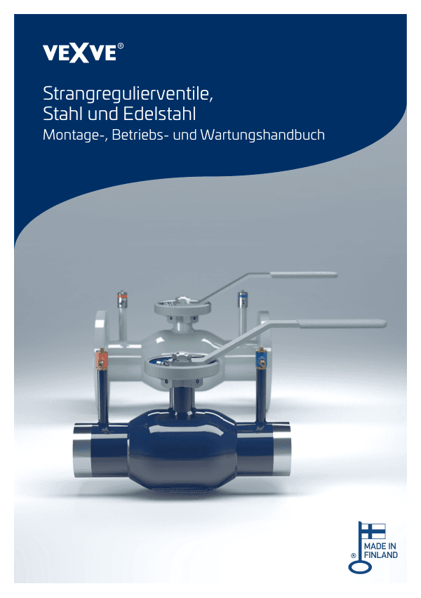 Strangregulierventile, Stahl und Edelstahl Montage-, Betriebs- und Wartungshandbuch