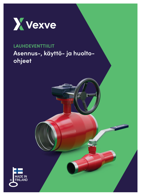 Lauhdeventtiilit, asennus- käyttö- ja huolto-ohjeet