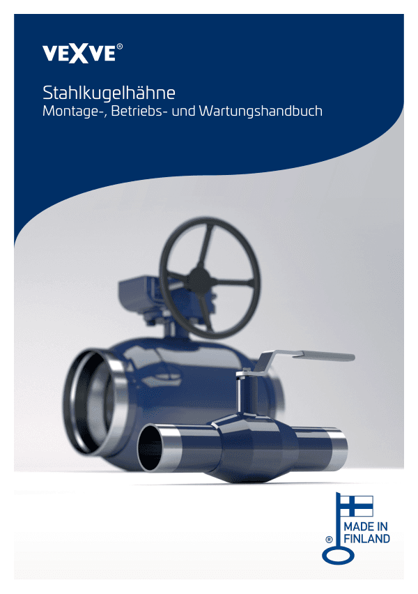 Stahlkugelhähne Montage-, Betriebs- und Wartungshandbuch